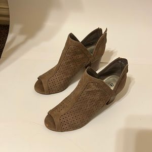 ANA anklet boots with stacked heel